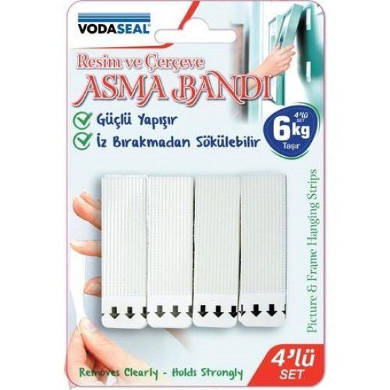Vodaseal Resim ve Çerçeve Asma Bandı 6 kg Taşıma Vodaseal Resim ve Çerçeve Asma Bandı 6 kg Taşıma