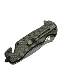 Welder Kurtarma Çakısı Kırmızı 22 cm Yarı Otomatik , Kemerlikli