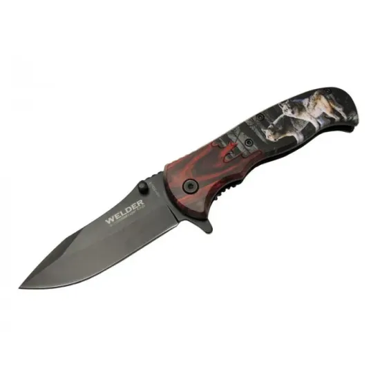 Welder Kurtlu Çakı 20 cm Yarı Otomatik , Kemerlikli