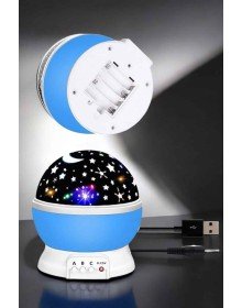 Yıldızlı Gökyüzü Projeksiyon Gece Lambası Hareketli Işık Şovu