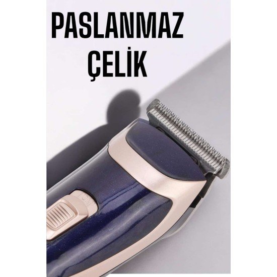 Profesyonel Şarjlı Saç ve Sakal Traş Makinesi Kolay Kullanım