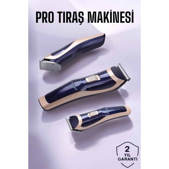 Profesyonel Şarjlı Saç ve Sakal Traş Makinesi Kolay Kullanım