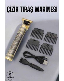 Profesyonel Şarjlı Saç ve Sakal Şekillendirici Çizik Tıraş Makinesi