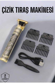 Profesyonel Şarjlı Saç ve Sakal Şekillendirici Çizik Tıraş Makinesi