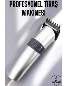Erkeklere Özel Şarjlı Saç ve Sakal Kesme Tıraş Makinesi Seti