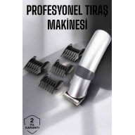 4 Taraklı Taşınabilir Profesyonel Saç ve Sakal Kesme Tıraş Makinesi