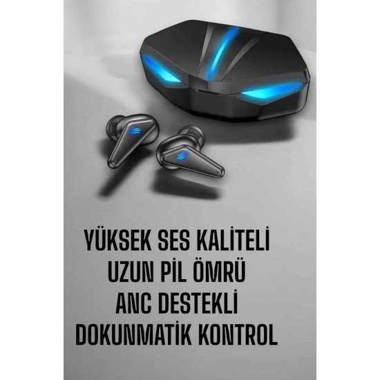 Bluetooth  Kulaklığı Led Işıklı Kablosuz ANC Özelliği