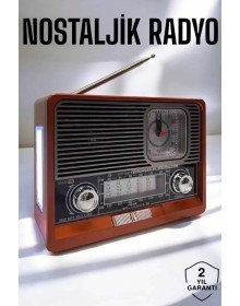 Nostaljik Radyo USB,AUX Ve SD Kart Girişli Bluetooth Bağlantılı