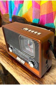 Ahşap Görünümlü Retro Bluetooth Radyo USB,AUX Ve SD Kart Girişli Ahşap Görünümlü Retro Bluetooth Radyo USB,AUX Ve SD Kart Girişli