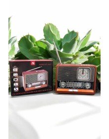 Nostaljik Görünümlü USB Girişli Bluetooth Bağlantılı Radyo