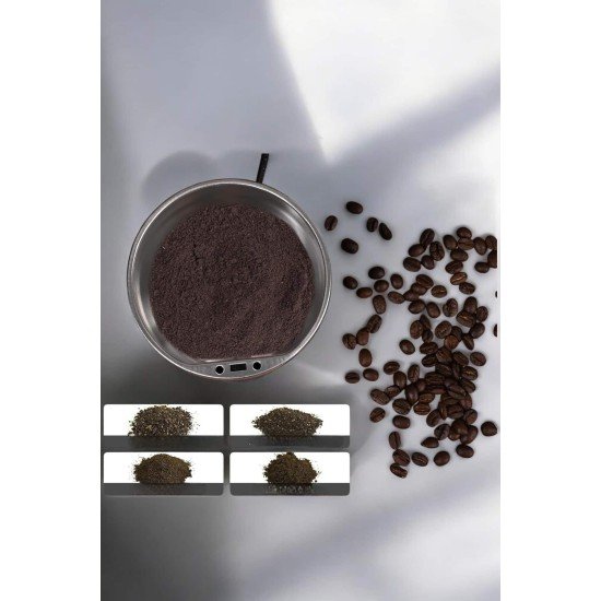 Kahve Ve Baharat Öğütücü Dayanıklı Paslanmaz Çelik Kolay Kullanım Kahve Ve Baharat Öğütücü Dayanıklı Paslanmaz Çelik Kolay Kullanım