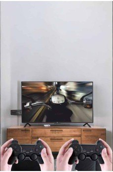 Atari Oyun Konsolu 2000 Oyunlu Game Stick 2.4G Wireless