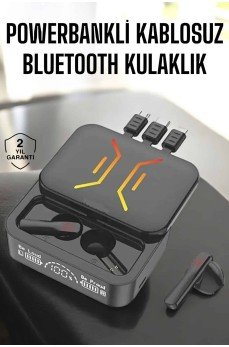 Kablosuz Bluetooth Kulaklık Powerbankli Uzun Pil Ömrü Yüksek Ses Kaliteli