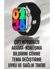 Akıllı Saat Tema Değiştirme Uyku ve Sağlık Takibi Bluetooth Bağlantılı