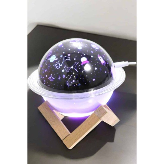 Hava Nemlendirici Projeksiyon Görünümlü USB Bağlantılı Aromaterapi