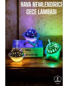 Hava Nemlendirici Masa ve Gece Lambası USB Projeksiyon Aromaterapi