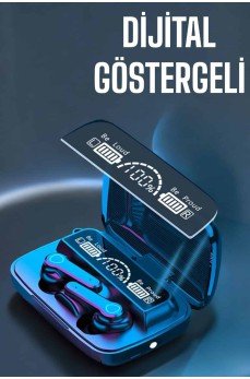 Bluetooth Kulaklık Dijital Göstergeli Kablosuz Uzun Pil Ömrü