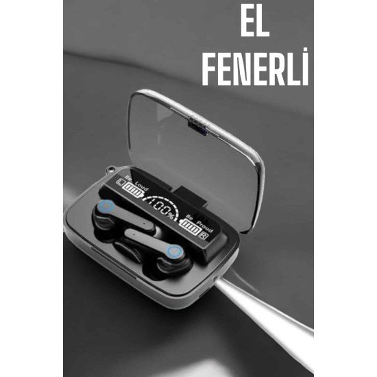 Bluetooth Kulaklık Powerbankli Dijital Göstergeli Dokunmatik Kontrol