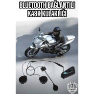 Kask Kulaklığı Motosiklet Intercom Interkom Dinleme Konuşma Özellikli Su Geçirmez