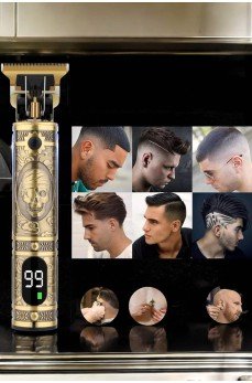 Tıraş Makinesi Şarjlı Profesyonel Saç Kesme Makinesi Gold Çizik Tıraş
