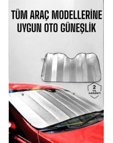 Oto Güneşlik Tüm Araç Tiplerine Uygun Isı Önleyici