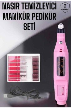 Protez Tırnak Manikür ve Pedikür Seti Elektrikli