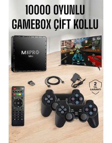 TV Box Çift Oyun Kollu 10000 Oyunlu Atari