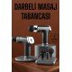 4 Başlıklı Darbeli Şarjlı Masaj Aleti Tabancası Kablosuz