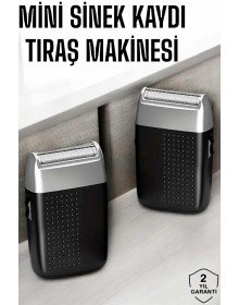 Tıraş Makinesi Mini Sinek Kaydı Şarjlı Taşınabilir Paslanmaz Çelik