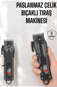 Sıfır Tıraş Makinesi Dijital Göstergeli Paslanmaz Çelik Bıçaklı Taşınabilir