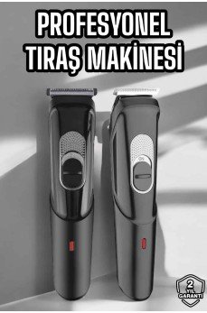 Saç Sakal Vücut Şarjlı Kablosuz Tıraş Makinesi Profesyonel Paslanmaz Çelik