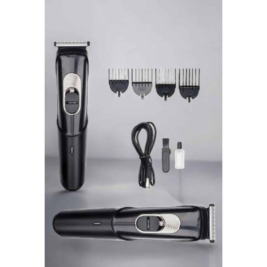 Saç Sakal Vücut Şarjlı Kablosuz Tıraş Makinesi Profesyonel Paslanmaz Çelik