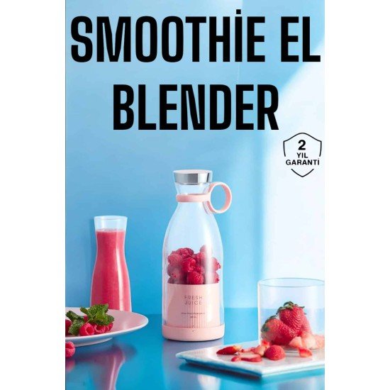 El Blender Bardak Blender Şarjlı Taşınabilir Meyve Sıkcağı Smoothie