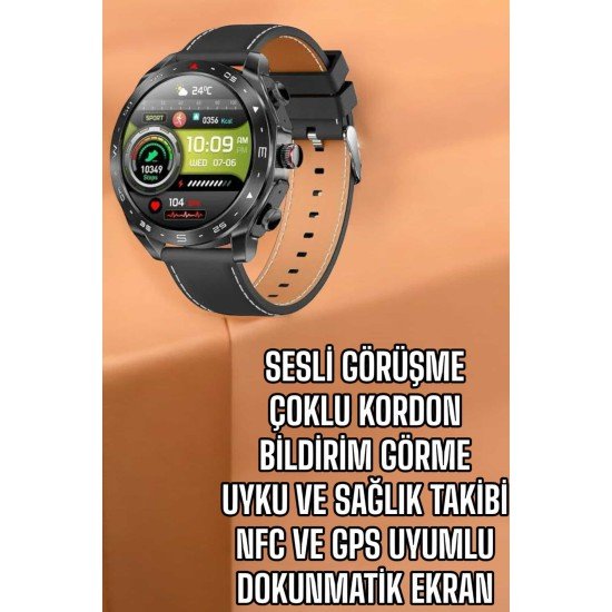Akıllı Saat Bildirim Görme Sesli Görüşme Çoklu Kordon GPS Takibi Akıllı Saat Bildirim Görme Sesli Görüşme Çoklu Kordon GPS Takibi