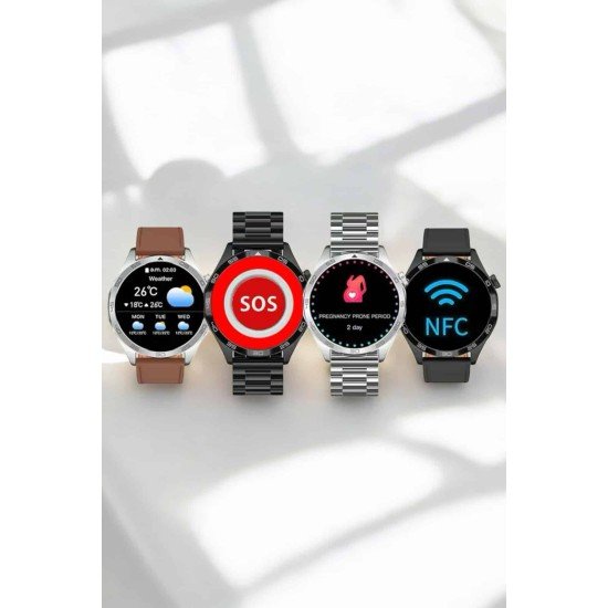 Akıllı Saat Sesli Görüşme Titreşimli Nabız Sensörlü Spor Modları