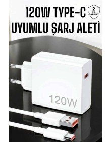 120W Şarj Aleti Type-C Uyumlu Turbo Şarj Aleti