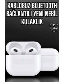 Bluetooth Kulaklık 3.Nesil Kablosuz Uzun Pil Ömrü Dokunmatik Kontrol