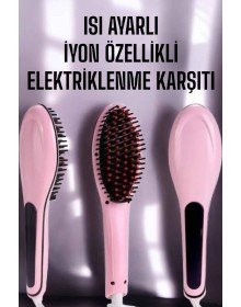 Saç Düzleştirici Tarak Isı Ayarlı Yıpranma Önleyici Düzleştirici Fön Tarak