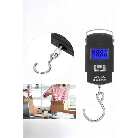 50 Kg El Kantarı Ağırlık Ölçer Dijital Ekranlı Kancalı Portatif 50 Kg El Kantarı Ağırlık Ölçer Dijital Ekranlı Kancalı Portatif