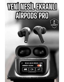 Kablosuz Bluetooth Kulaklık Ekranlı Uzun Şarj Süreli ANC Destekli