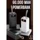 Powerbank 60.000 MAH Dijital Göstergeli 4 Portlu Taşınabilir