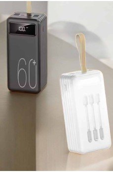 Powerbank 60.000 Mah Hızlı Şarj 4 Çıkışlı Uzun Şarj Süreli Dijital Göstergeli Powerbank 60.000 Mah Hızlı Şarj 4 Çıkışlı Uzun Şarj Süreli Dijital Göstergeli