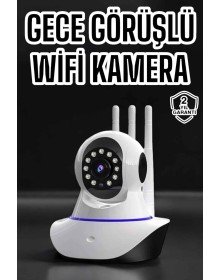 Ev Kamerası Wifi Kamerası Video Kayıt Çift Yönlü Hareket Sensörü Bebek