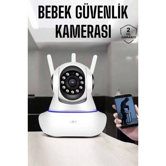 Wifi Kamera Ev Kamerası Gece Görüşlü Kablosuz Bebek Izleme Kamerası Wifi Kamera Ev Kamerası Gece Görüşlü Kablosuz Bebek Izleme Kamerası
