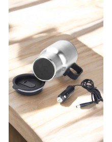Araç İçi Çelik Su Isıtıcı Termos Bardak Çakmak Girişli Kupa Görünümlü