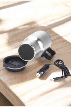 Araç İçi Çelik Su Isıtıcı Termos Bardak Çakmak Girişli Kupa Görünümlü Araç İçi Çelik Su Isıtıcı Termos Bardak Çakmak Girişli Kupa Görünümlü