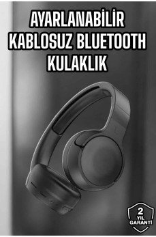 Kulak Üstü Kablosuz Bluetooth Kulaklık Gürültü Önleyici Uzun Şarj Süreli