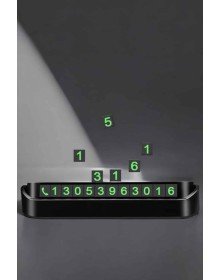 Araç İçi Numaratör Numaralık Torpido Üstü Açılır Kapanır Telefon Numarası Bırakma