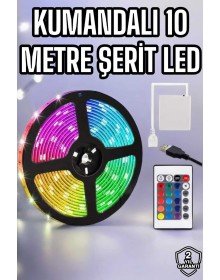 Smart Şerit Led TV Arkası Renkli Kumandalı 10 Metre