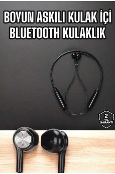 Kablolu Boyun Askılı Dijital Göstergeli Bluetooth Kulaklığı 60 Saat